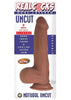 Realcocks Dual Layered Uncut Slider Fat Dick 9 In. Brown