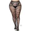 Butterfly Net Tights 1x/2x Black