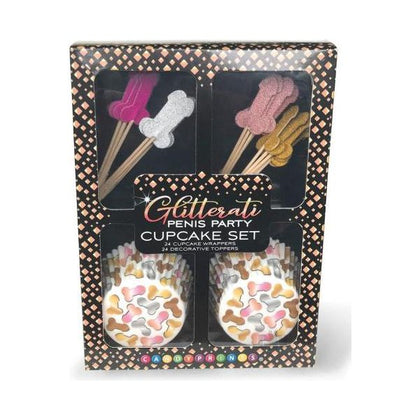 Glitterati Penis Cupcake 48pc Set