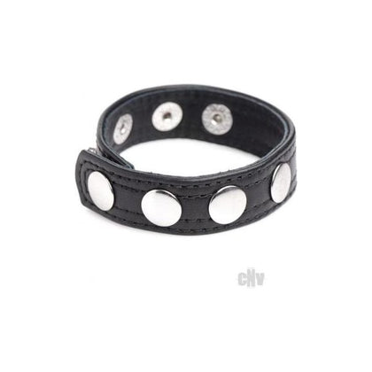 Cg Leather Speed Snap Cockring Black