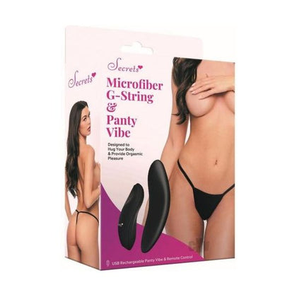 Sk Microfibe Gstring Panty Vibe Os Black