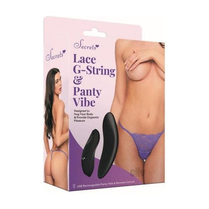 Sk Lace Gstring Panty Vibe Os Purple