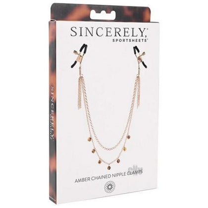 Sincerely Amber Chained Nipple Clamps