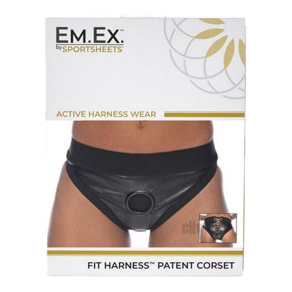 Em Ex Fit Harness Corset Small Black