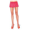 Spandex Diamond Panty Hose Os Red