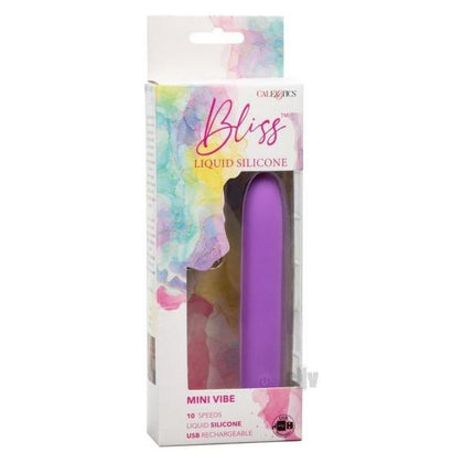 Bliss Liquid Silicone Mini Vibe Purple