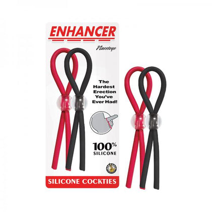 Enhancer Silicone Cockties Red/black