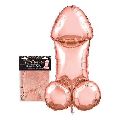 Glitterati 3ft Mylar Balloon Rose Gold