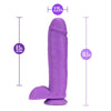 Neo Dual Density Dildo 10` Neon Purple