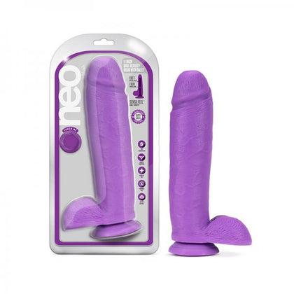 Neo Dual Density Dildo 11` Neon Purple