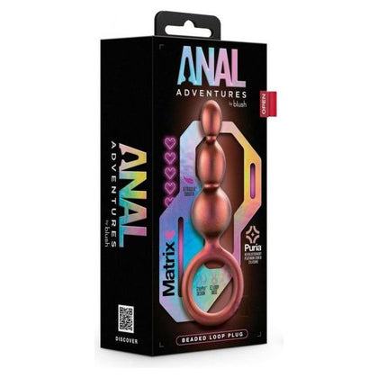 Anal Adv Matrix Beaded Loop Plug Copper