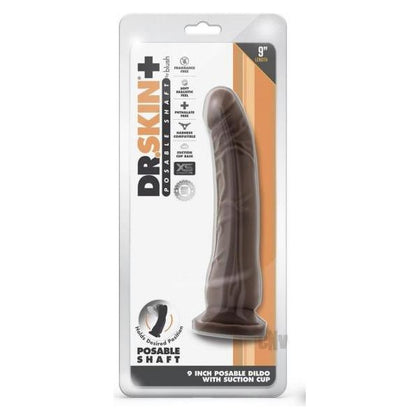 Dr Skin Plus Posable Dildo 9 Chocolate