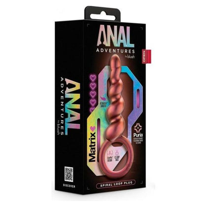 Anal Adv Matrix Spiral Loop Plug Copper