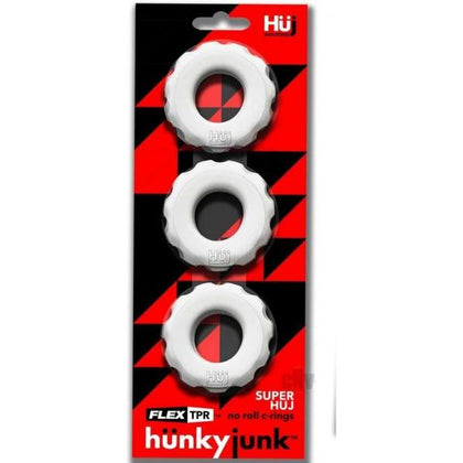 Super Huj 3pk Cockrings White Ice