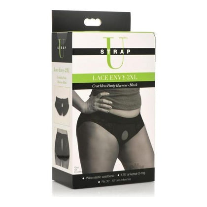 Strap U Lace Envy Crotchless Harn 2xl