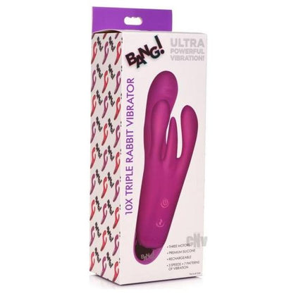 Bang Triple Rabbit Vibrator Purple