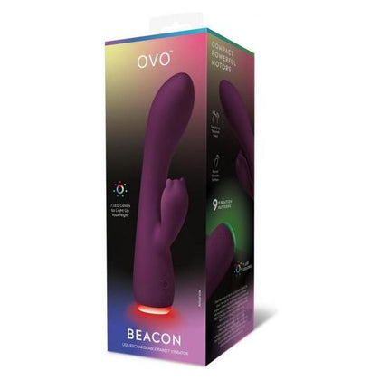 Ovo Beacon Dual Stim Vibe Purple