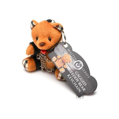 Ms Gagged Teddy Bear Keychain