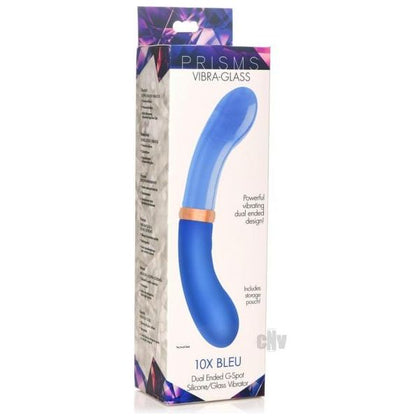 Prisms Vibra Glass Duel End G Spot Bleu