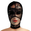 Ms Lace Seduction Lace Bondage Hood Blk