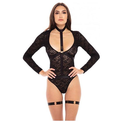 Rene Rofe Up To My Neck Teddy Choker Set  Black M/l