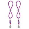 Bijoux De Nip Nipple Halos Flower Charm Purple