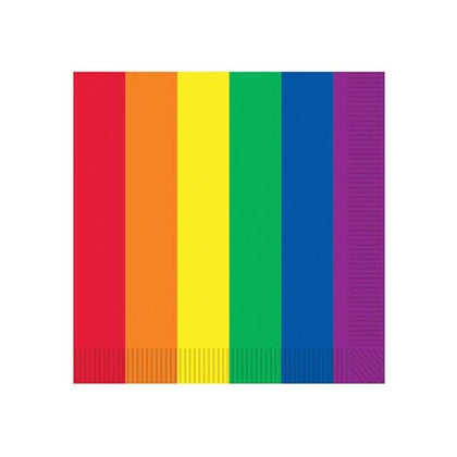 Pride Luncheon Napkins - Rainbow Pack Of 16