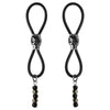 Bijoux De Nip Nipple Halos Black Skull Slider Black Silver