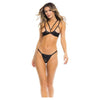 Rene Rofe I Like It Rough Bra & Thong Black S/m