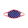 Neva Nude Murica Usa Blue Star Mask W/100% Cotton Liner Red Md