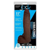 Jock Vibrating Dong W/balls 11 Chocolat