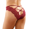 Ivy Lace Bikini Panty With Lattice Cut-out Back Garnet L/xl