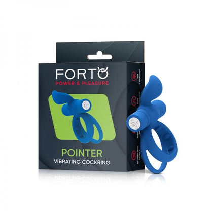 Forto Pointer Vibrating Cockring Blue