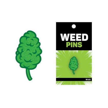 Wood Rocket Weed Nug Pin - Green