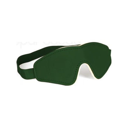 Spartacus Pu Blindfold W/plush Lining - Green