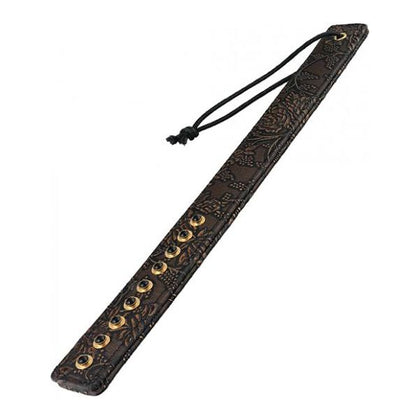 Spartacus Paddle with Gems Brown Floral Print