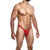 Male Basics Y Buns Thong Red Sm