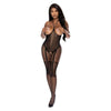 Seamless Cupless Catsuit Black O/s