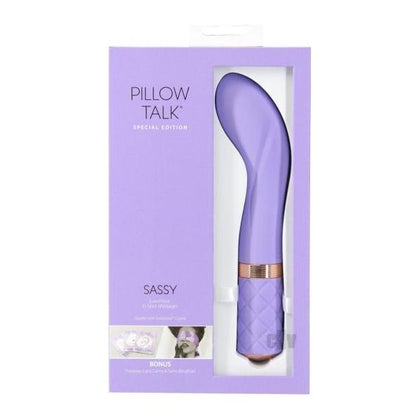 Pillow Talk Special Edition Sassy G-spot Massager With Swarovski Crystal Purple