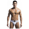 Mob Fetish Jockstrap White Large 3in Waistband(bulk)