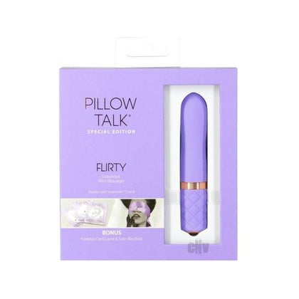 Pillow Talk Special Edition Flirty Mini Massager With Swarovski Crystal Purple