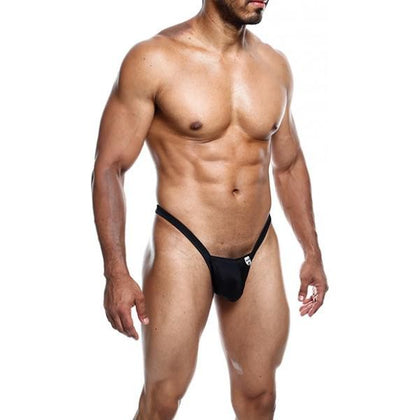 Male Basics Y Buns Thong Black Xl