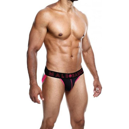 Male Basics Neon Jockstrap Coral Sm