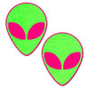 Pastease Neon Glowing Green Alien On Neon Pink