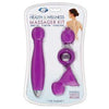 Cloud 9 Health & Wellness Wand Kit 9 Function Flexible Head Purple