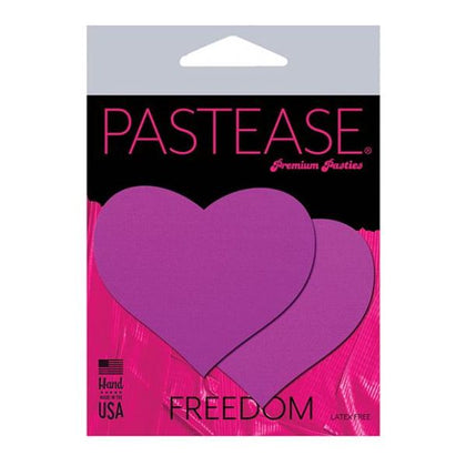 Pastease Basic Heart Black Light Reactive - Neon Purple O/s