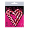 Pastease Holiday Candy Cane Heart  - Red/white O/s