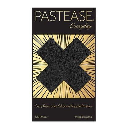 Pastease Reusable Luxury Suede Cross - Black O/s