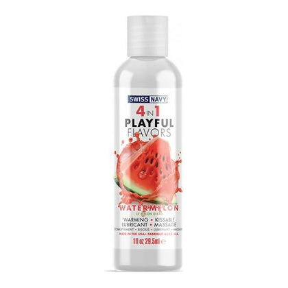 Swiss Navy 4 In 1 Playful Flavors Watermelon - 1 Oz