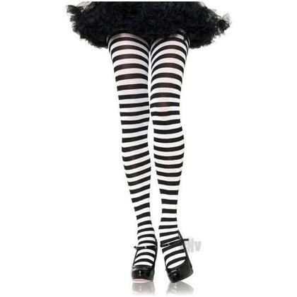 Striped Tights 3x-4x Black/white